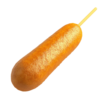 Hot Dog on Skewer Illustration on Transparent Background png