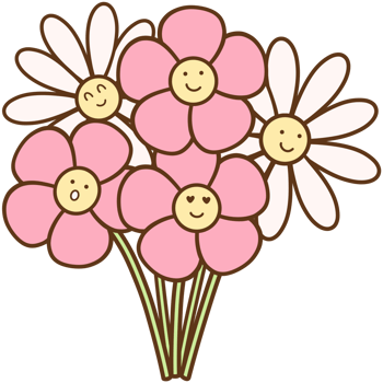 Flowers, valentines, cartoon png
