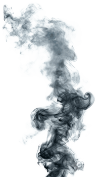 Abstract smoke swirling in a transparent background for artistic designs png