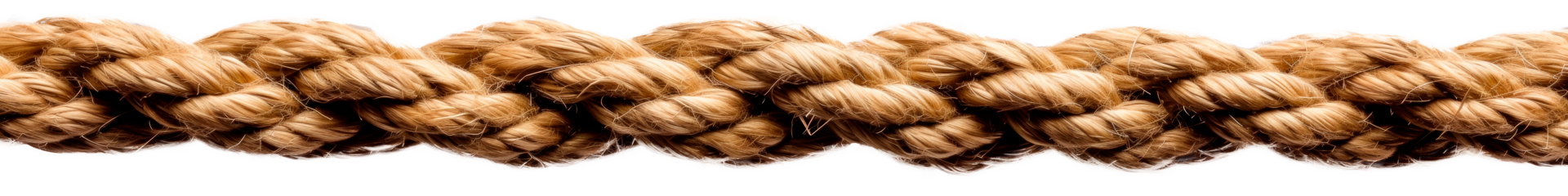 A close-up of coiled natural rope on a transparent background png