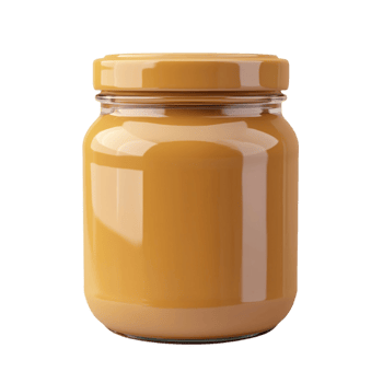 Tasty Peanut Butter Jar Isolated on Transparent Background png