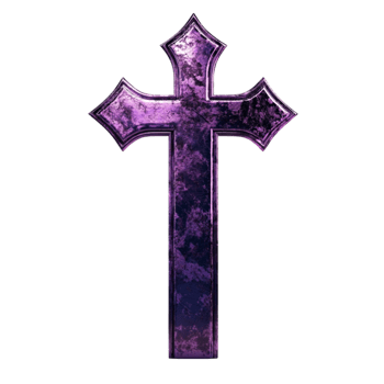 Purple Cross Symbol png