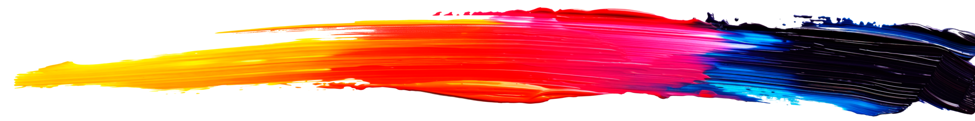 Colorful brushstroke design with vibrant hues and abstract texture. png