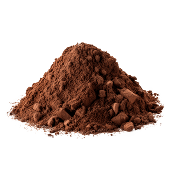 A mound of cocoa powder ideal for baking and desserts png