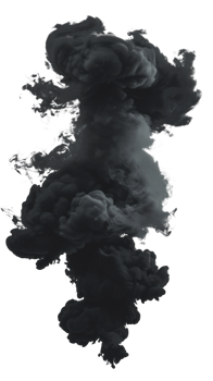 Dark smoke cloud swirling in an abstract artistic style png