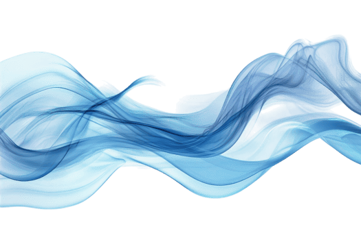 Soft blue wave patterns flowing across a white background create a serene and calming visual effect png