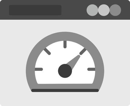 Speed Test Icon Design Symbol vector
