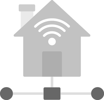 Smart Home Icon Design Symbol vector