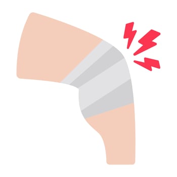design of knee pain vector