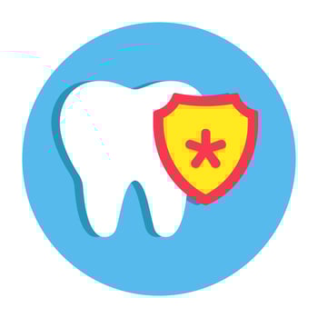 Premium download icon of dental protection vector