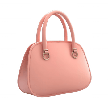 Stylish pink handbag, perfect accessory for modern fashion and everyday use. png