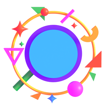 Retro Futuristic Neon Orbital Ring 3D Render png