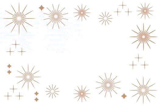 Golden Fireworks with White Background - New Year, Festival, and Holidays Concept - Illustration vector