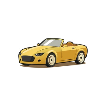 Opulent Journeys Champagne Gold Convertible Perfection Illustration Design on White Background vector
