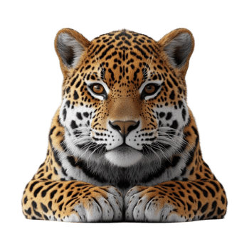 Majestic Leopard Portrait png