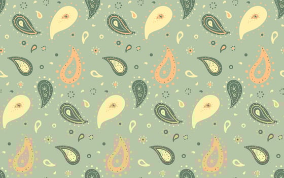 Poster striped at colors paisley. Swirl elegant at interior boteh. Fashionable paint to image tissue. vector