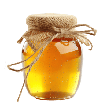 stock photo jar of honey, transparent background png
