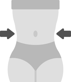 Waist Icon Design Symbol vector