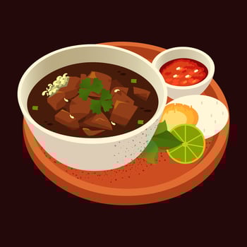 Rawon The Indonesia Traditional Food Illustration vector