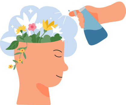 Cultivating a Positive Mindset. Health and Wellness mental, health, medical illustration png