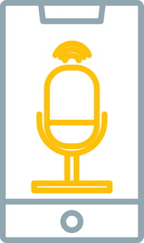 Voice Control Icon Design Symbol vector
