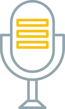 Microphone Icon Design Symbol vector