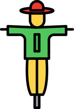 Scarecrow Icon Design Symbol vector