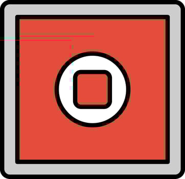 Stop Button Icon Design Symbol vector