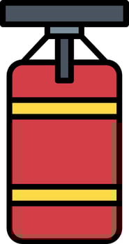 Punching Bag Icon Design Symbol vector