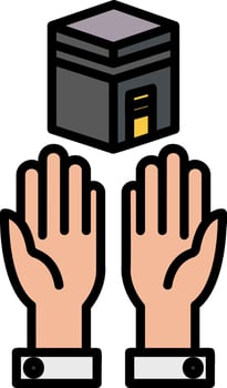 Prayer Icon Design Symbol vector