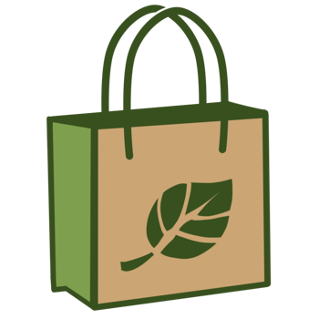 Sustainable Shopping Bag Icon Design png