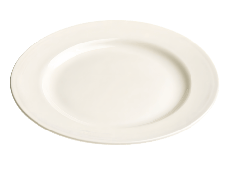 Off-White Ceramic Dinner Plate png
