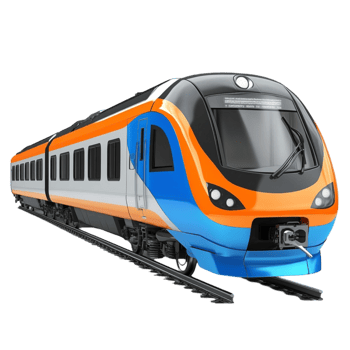 Train on The Path Transparent Background png