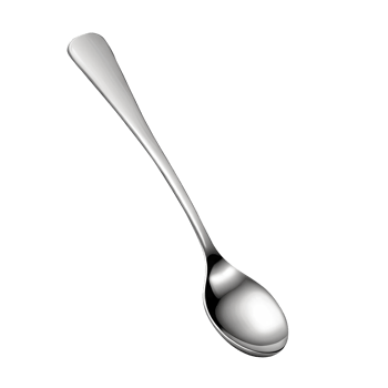 Spoon shining on transparent background png
