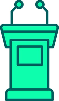 Tribune Icon Design Symbol vector