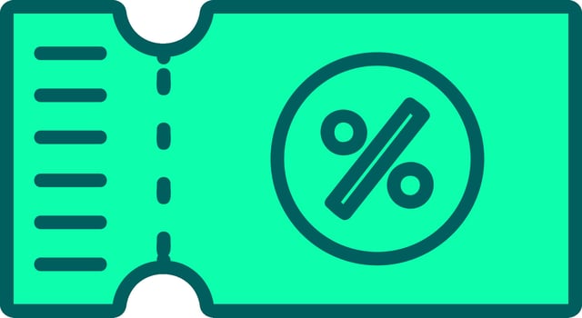 Voucher Icon Design Symbol vector