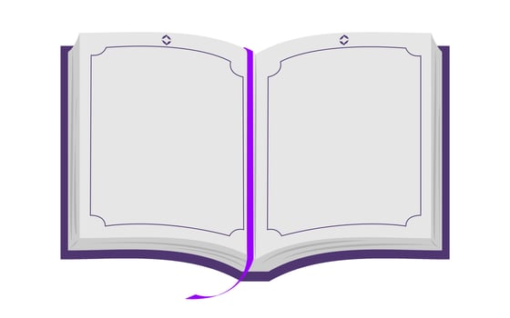 Flat Illustration of an Opened Al Quran vector