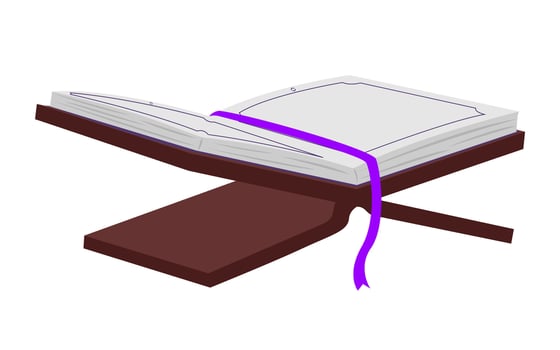 Flat Illustration of Al Quran vector