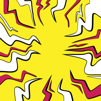 comic lightning pop art background vector