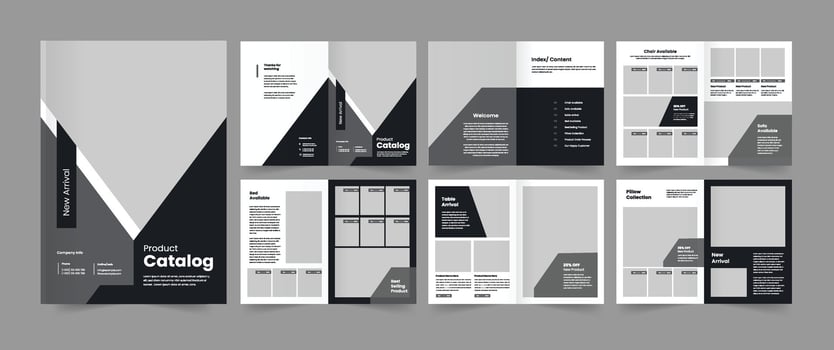 Furniture Product Catalog, Catalogue Template, Company Catalog, Company Brochure Design, Wholesale Catalog vector
