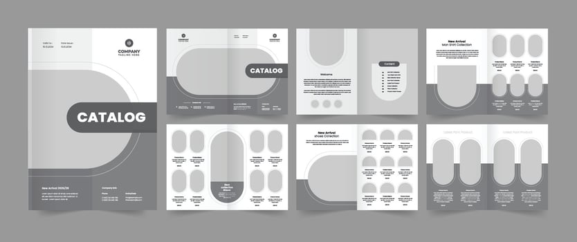 Product Catalog, Fashion Portfolio, Catalogue Template, Fashion Product Catalogue, Furniture Catalog Layout. vector