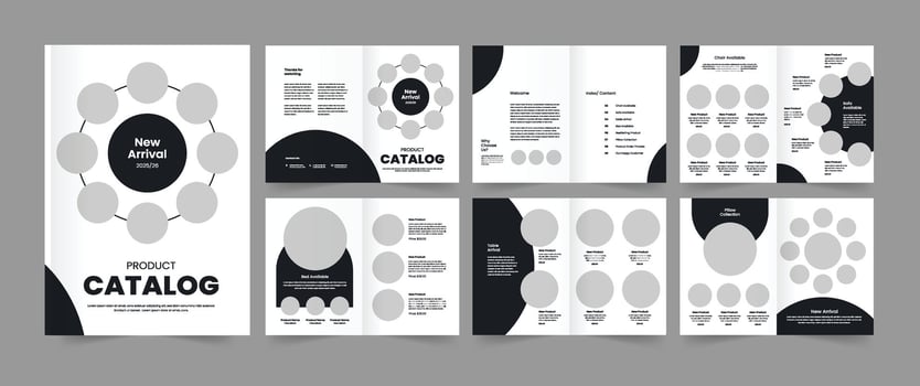 Modern Product Catalog, Catalogue Template, Furniture Catalog, Fashion Product Catalogue vector