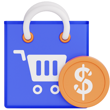 Purchase 3d icon. Payment icon 3d rendering png