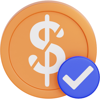 Paid 3d icon. Payment icon 3d rendering png
