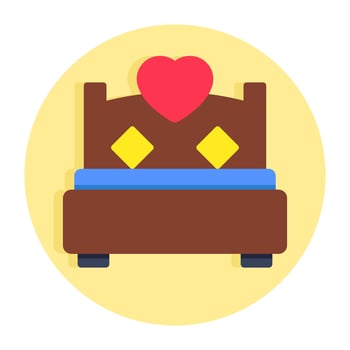 Premium download icon of bed vector