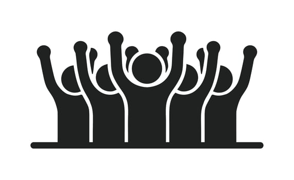 People hands holding hands team icon. group, Friends, victory , users icon vector