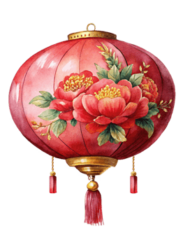 Chinese New Year a classic round chinese lantern png