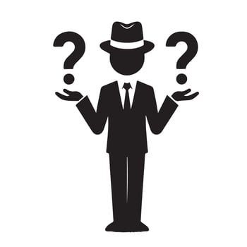 Man in black silhouette Art Illustration vector