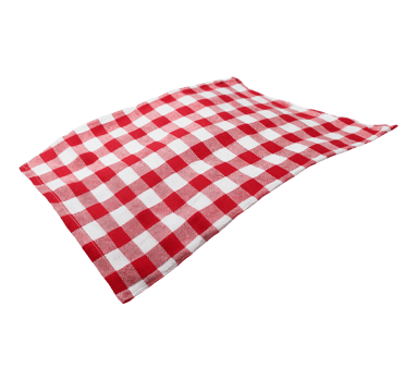 Decorative Dining Tablecloth in Classic Red-White Squares png