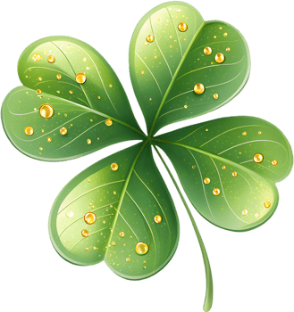 High-quality Four-leaf clover icon for graphic design use. . png